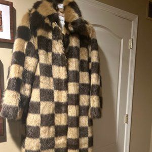 NWT Stand Studio Checkered Coat